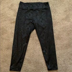 AE shiny textured high rise leggings